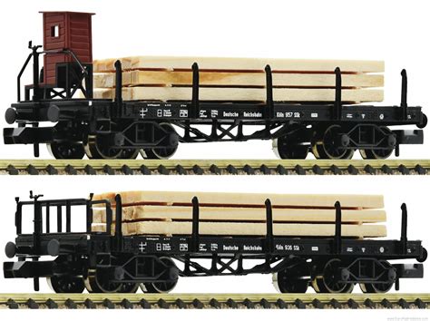 Fleischmann 828507 N Drg 2 Piece Set Stake Wagons