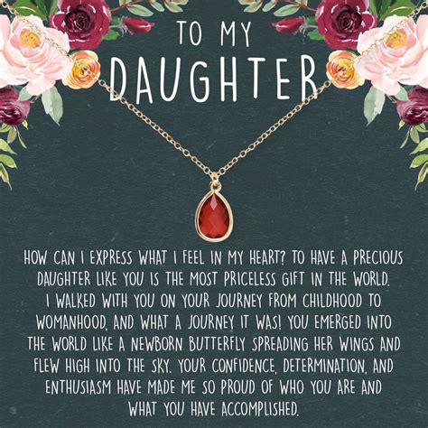 Daughter Necklace: Gift for Daughter, Daughter Jewelry, Mother Daughter in 2020 | Daughter 