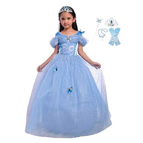 Lito Angels Girls Princess Cinderella Dress Up Costume Halloween Fancy