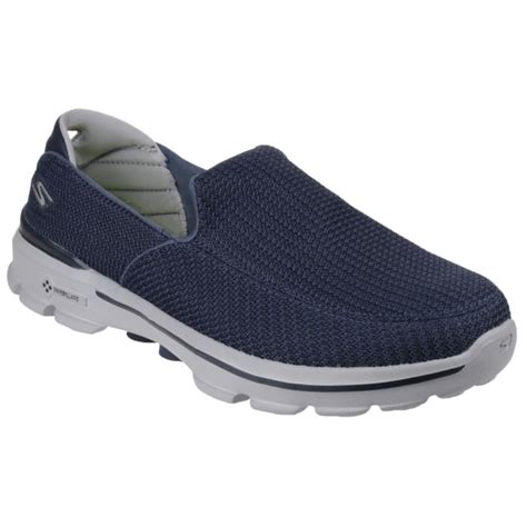 Skechers Mens Go Walk 3 Navygrey Walking Shoes 53980