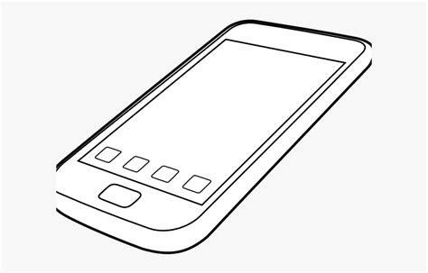 Cell Phone Clipart Outline And Other Clipart Images On Cliparts Pub