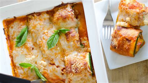 Zucchini Lasagna Roll Ups Recipe