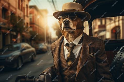 Premium Ai Image Gangster Dogs A Feline Underworld Like No Other