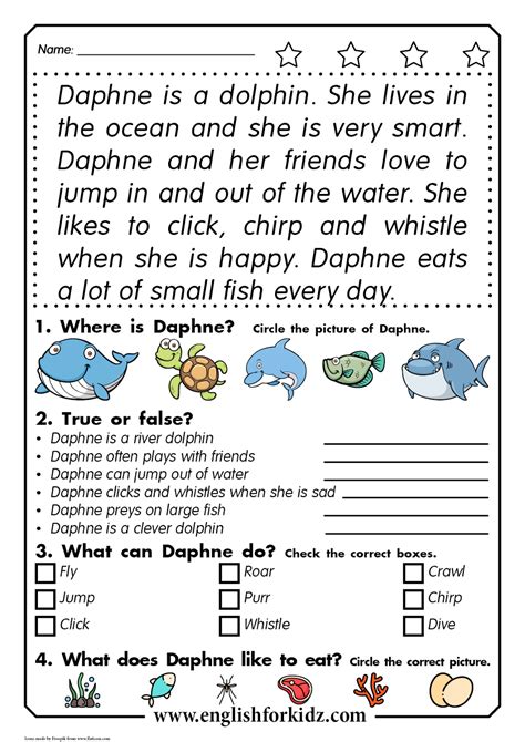 Second Grade Reading Comprehension Worksheet By Have Fun Teaching