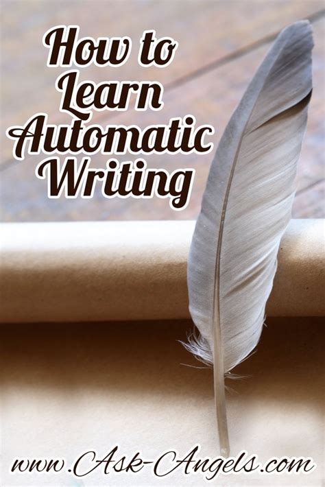 How To Learn Automatic Writing