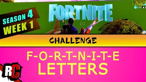 Fortnite Letters Locations Guide Chapter 2 Season 1 D38