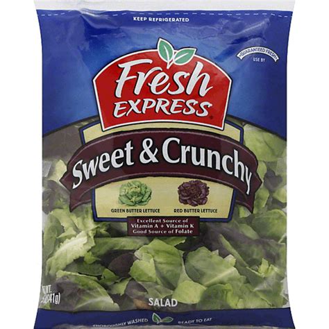 Fresh Express Sweet And Crunchy Salad Blend 5 Oz Bag Salad Mixes Roths