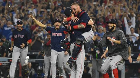 World Series Red Sox Beat Dodgers To Win Fourth Title In 15 Years