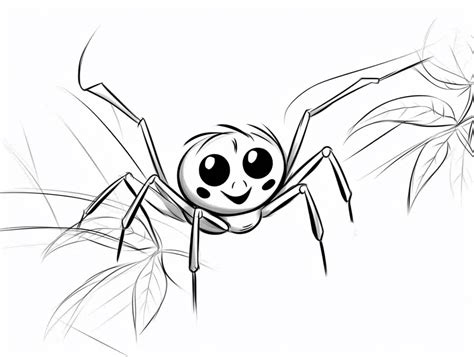 Printable Black Widow Spider Image Coloring Page