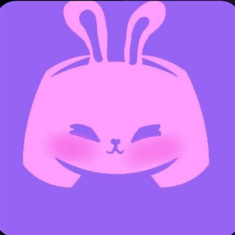 Pink Kaiwaii Bunny Discord Logo Zeichen Niedliche Hintergründe
