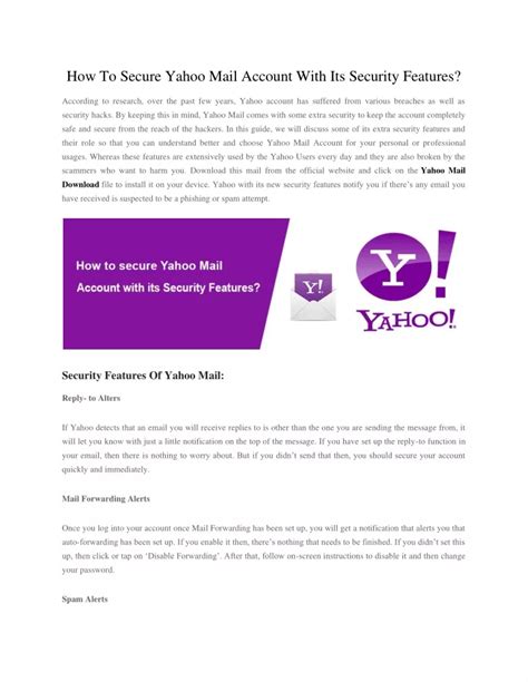 Ppt How To Secure Yahoo Mail Account With Its Security Features