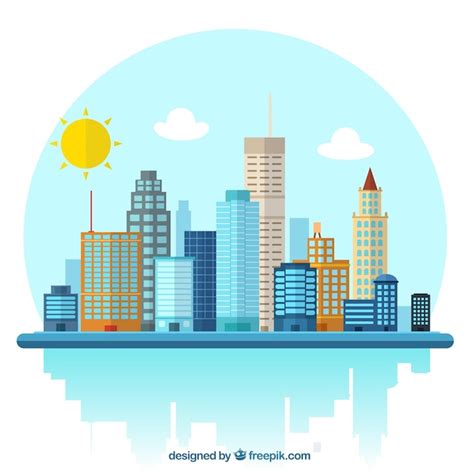 Illustration City Vector Png Free For Commercial Use No Attribution