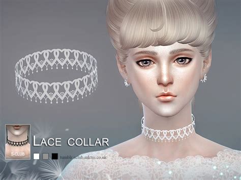 The Sims Resource S Club Ll Ts4 Lace Collar 03