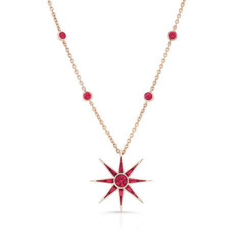 Robert Procop Ruby Luminous Starburst Pendant