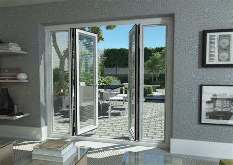 Open White French Doors