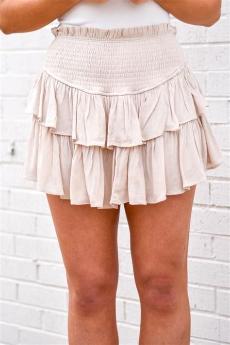 Sweet On The Sidelines Skort Natural In 2021 Preppy Summer Outfits