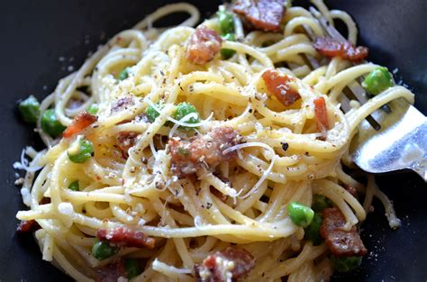 Carbonara sauce is traditionally prepared with only egg yolks, pecorino romano cheese, black pepper, and guanciale, the latter being an essential part of the. Pasta Carbonara in Sambuca di Sicilia — Gin's Kitchen