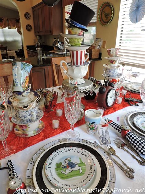 `very uncomfortable for the dormouse,' thought alice; Alice in Wonderland Mad Hatter Dinner Party