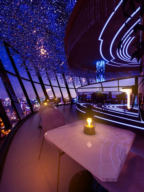 Sky Bar Holtel On Behance Rooftop Bar Design Luxury Bar Design