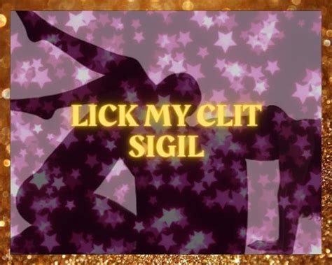 lick my clit sigil attract more head in your life etsy canada