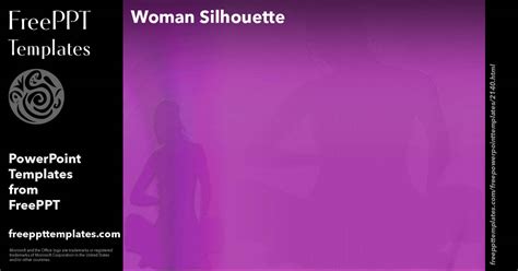 Woman Silhouette Powerpoint Templates