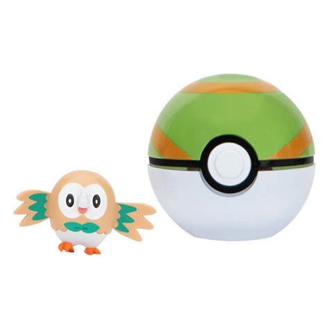 De Toyboys Pokémon Clipngo Poké Ball Rowlet And Nest Ball