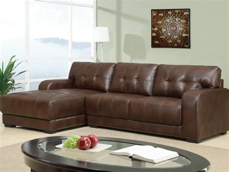 Brown Leather Sleeper Sectional Home Design Ideas