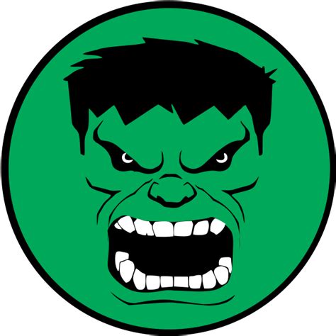 Hulk Hulk Face Vector Clipart Full Size Clipart 529715 Pinclipart
