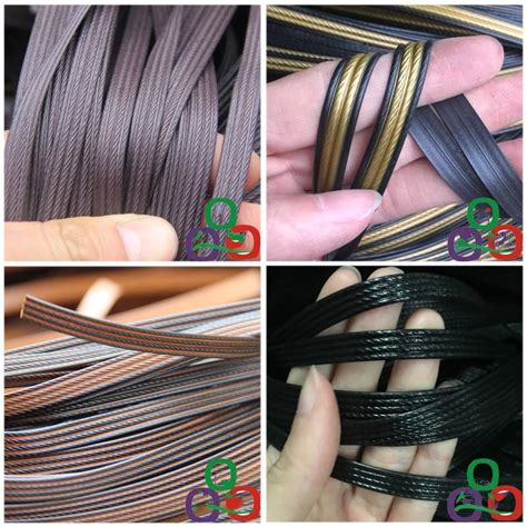 Wicker is a weaving process, not a material. 2021 500g 60M Black Flat Synthetic Rattan Weaving Material ...
