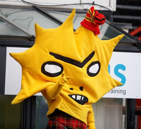 Iconic Partick Thistle Mascot Kingsley In Final Of Football Mascot