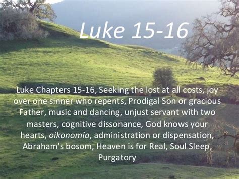Luke 15 16 Prodigal Son Abrahams Bosom Heaven Is For Real Music