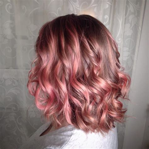 Trendy Rose Gold Hair Color And Highlight Ideas Hairdo Hairstyle