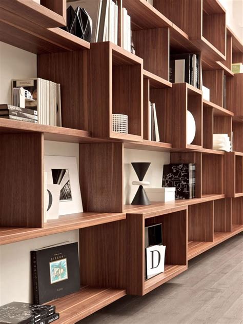 Storage Wall Modular Bookcase For Home And Office Idfdesign