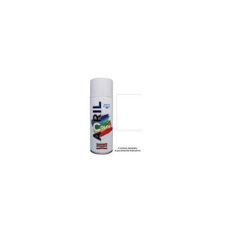 Smalto Spray Acril Color Arexons Bianco Segnale Ral 9003 Ml 400 8350115