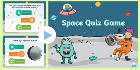 Space Quiz Multiple Choice Game Powerpoint Twinkl