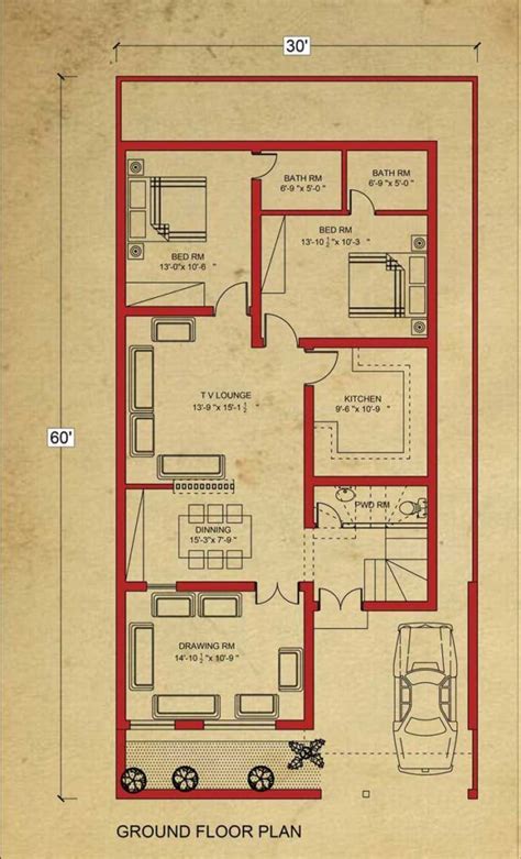 Simple House Plans 10 Marla House Plan Basement