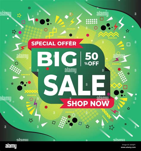 Sale Banner Template Design Big Sale Web Ad Banners Vector