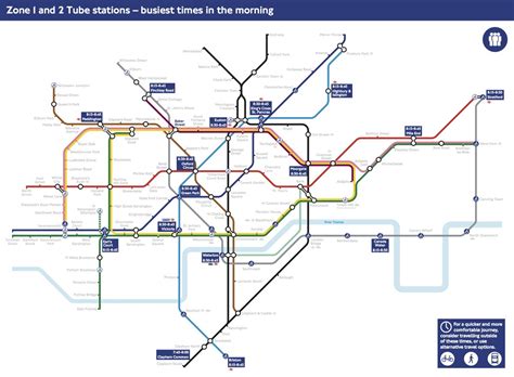 This London Tube Map Shows The Busiest Morning Times For Passengers