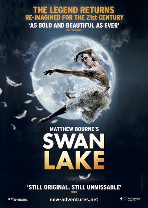 Matthew Bournes Swan Lake Poster Golden Inc Group