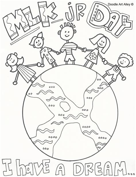 He was a minister and was an important leader and activist in the civil rights movement. Holiday Coloring Pages - Doodle Art Alley