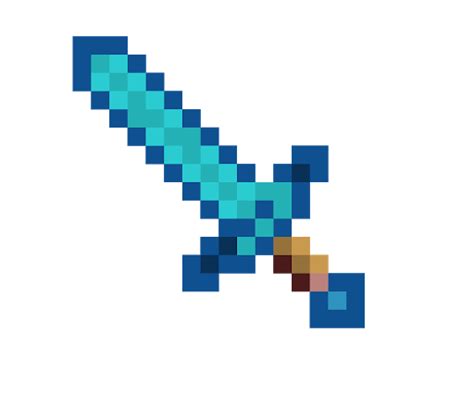 Diamond Sword Minecraft Free Png Image Png Arts