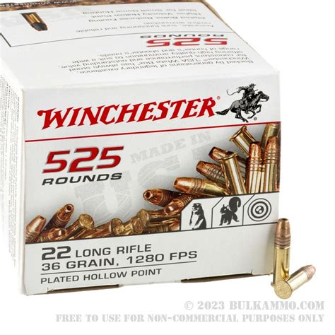 525 Rounds Of Bulk 22 Lr Ammo By Winchester 36gr Cphp