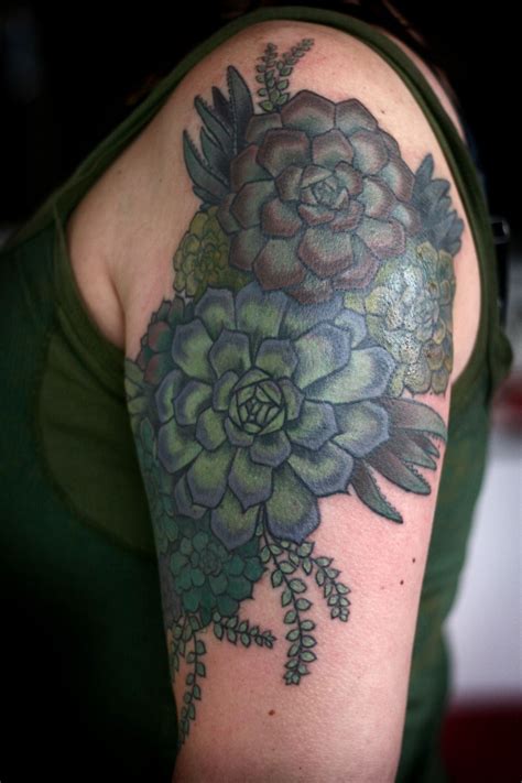 Alice Carrier Succulents Love Succulent Tattoo Upper Arm Tattoos