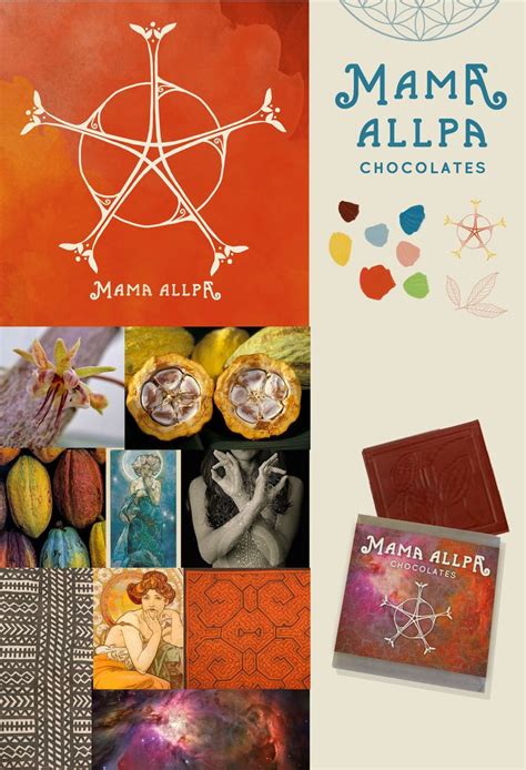 Brand Visual Identity Board For Mama Allpa Chocolates By Dream Inspired