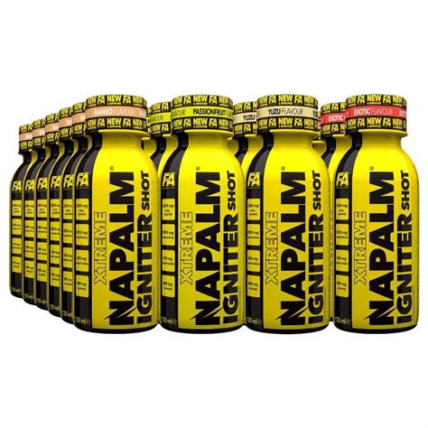Fa Nutrition Napalm Pre Workout Booster Shot 24x120ml Supplement