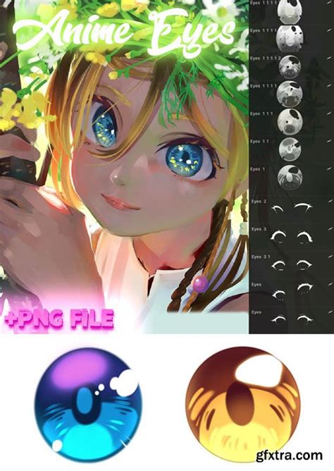 Anime Eyes Brushes For Procreate Gfxtra