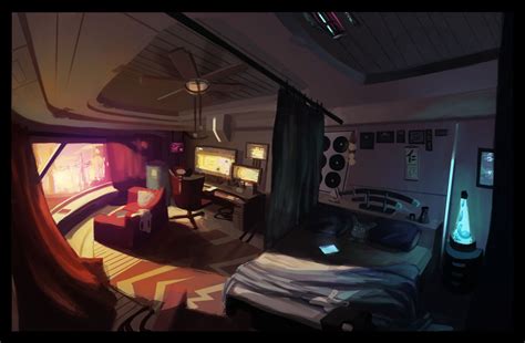 Image Result For Cyberpunk Interior Fantasy Concept Art Spaceship