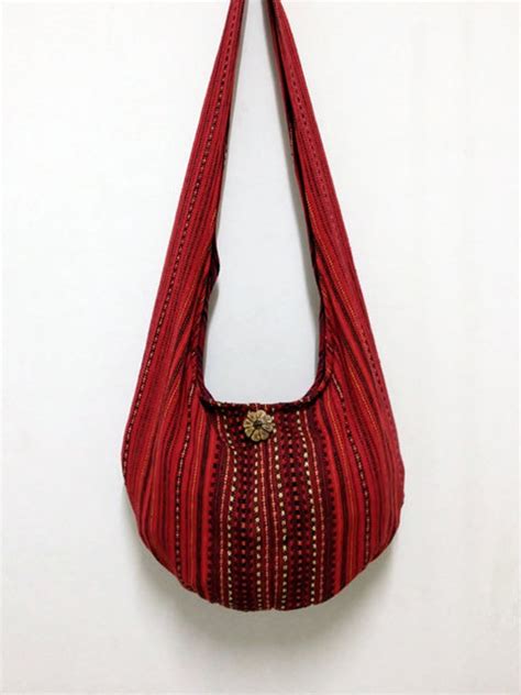 Woven Cotton Bag Hippie Bag Hobo Boho Bag Shoulder Bag Sling Etsy