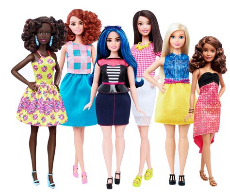 new barbie toys present 23 new looks with different body skin tones and hair colors