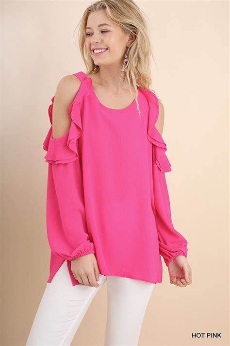 Pretty In Pink Top Hot Pink Pink Blouse Eveningoccasion Trendy